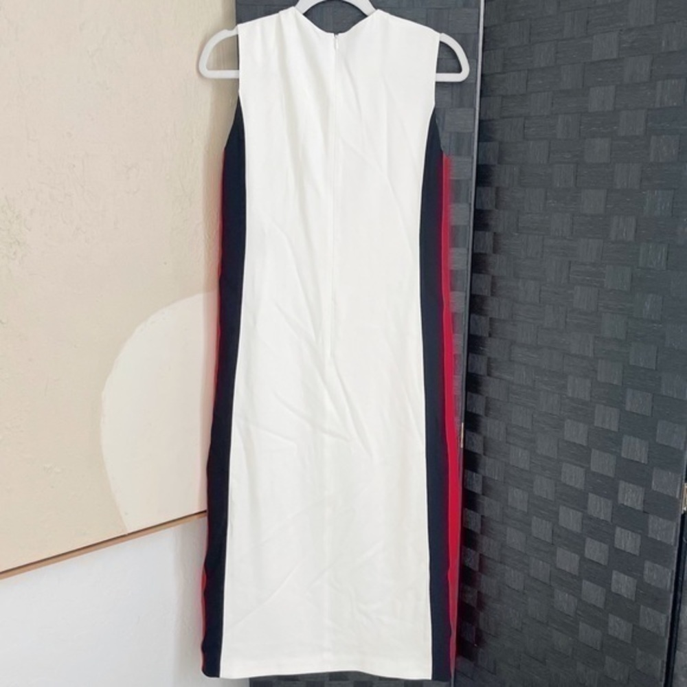BURBERRY Collectors Runway White Stripe Midi Dress - Picture 5 of 16